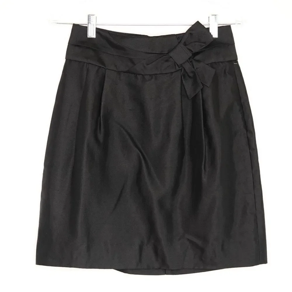 Kate Spade Maura Skirt with Bow Black Size 2
